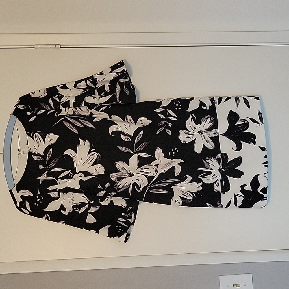Black, White & Grey Vince Camuto Dress-Go from Office to Cocktails!